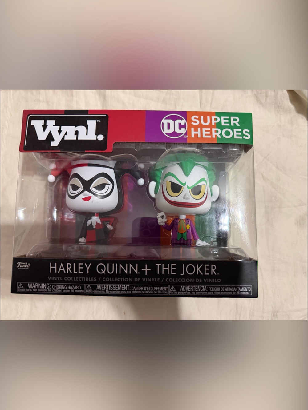Funko Vynl. Harley Quinn & The Joker Duo - Red, Black, White, Green